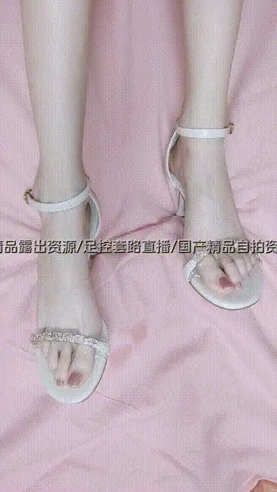透明高跟鞋粉嫩极品玉足模拟足交(3) #足控 #模拟足交