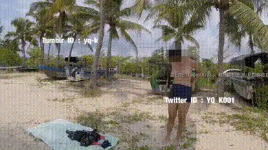 带着淫妻海边露出，超短齐逼小短裙